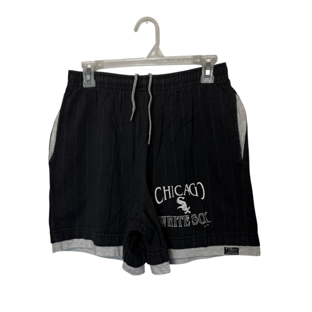Chicago White Sox Men's Athletic Shorts - Black with Gray Trim